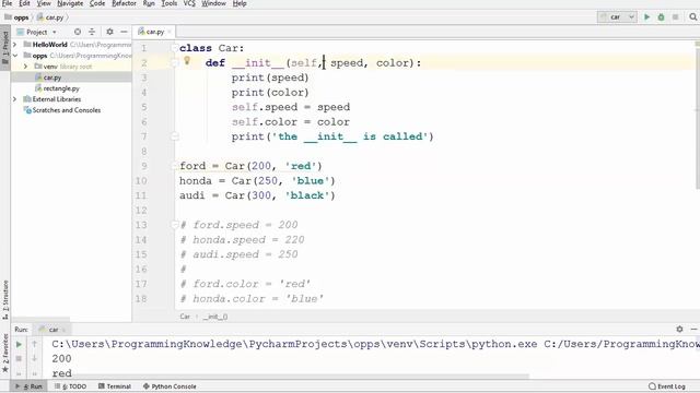 Python OOP Tutorials | Python __init__, Constructors and Self смотреть онлайн