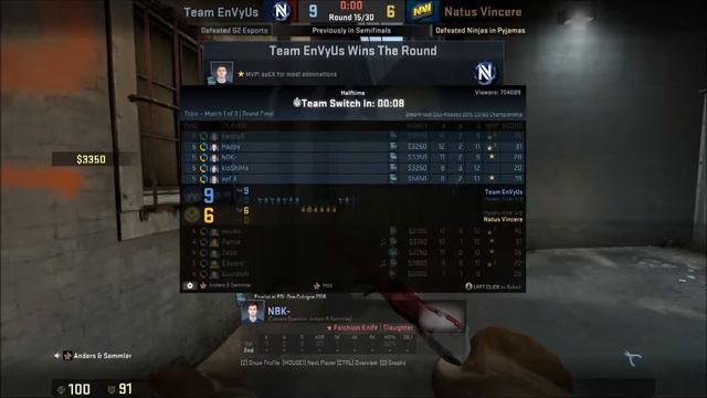 Dreamhack Open Cluj-Napoca 2015 Final (Team EnVyUs V.s. Natus Vincere) Map 1, Cast By Boobn