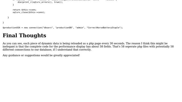 Code Review: Automatically update from DB using PHP/Javascript смотреть онлайн