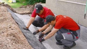 Мягкая отмостка с профилированной мембраной PLANTER Geo