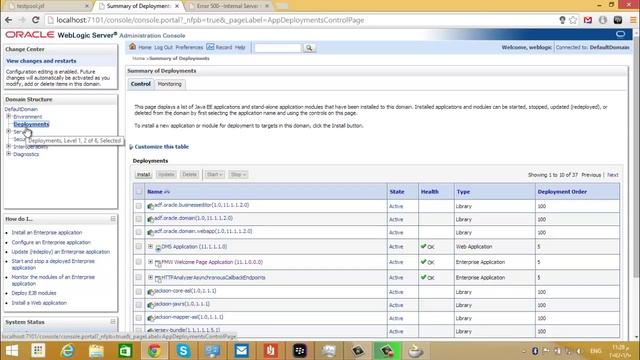 ADF - How to setting connection pool size with default domain in weblogic смотреть онлайн