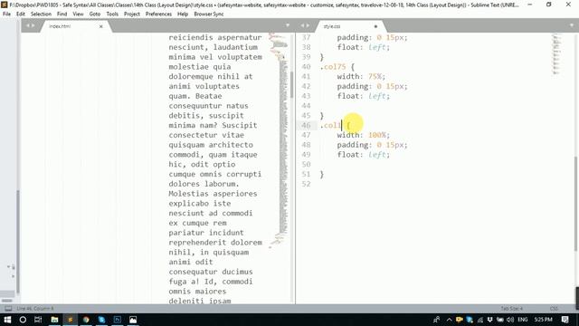 Basic Layout with CSS and Font Awesome смотреть онлайн
