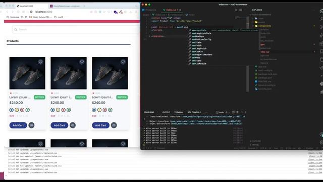 Fetching Data - E commerce Project with Nuxt 3 | Data Çekme - Nuxt 3 ile E Ticaret Projesi смотреть онлайн
