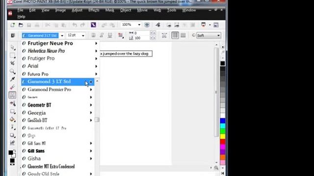 Tutorial CorelDRAW Improved Font list смотреть онлайн