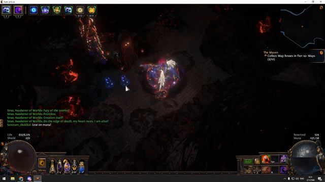 POE 3.20 Hexblast Mine Saboteur | Uber Sirus | Uber Maven