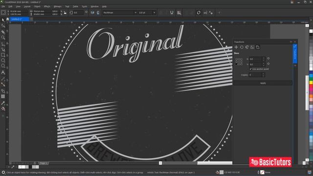 Coreldraw Tutorials - Creating Retro Label Design in a Perfect Way смотреть онлайн