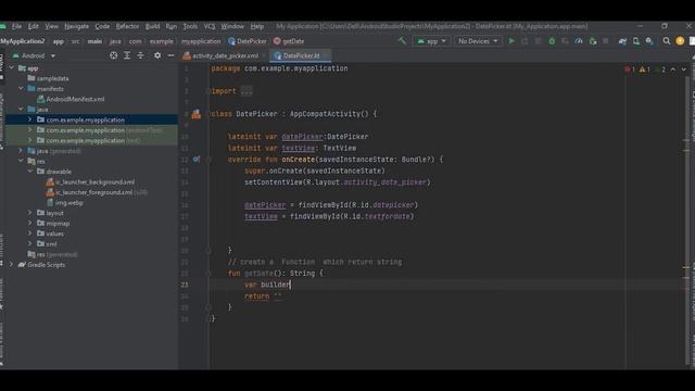How to Implement Date Picker | Android | Game App Studio смотреть онлайн