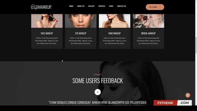 Gmaakeup - Makeup Artist WordPress Theme cosmetics wedding makeup смотреть онлайн