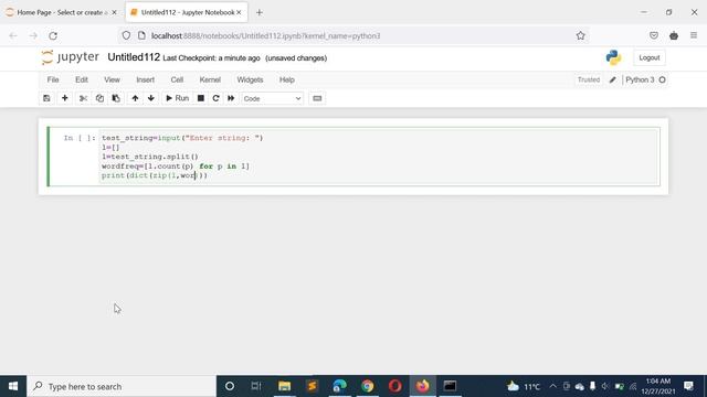 Python Program to Count the Frequency of Words Appearing in a String Using a Dictionary смотреть онлайн