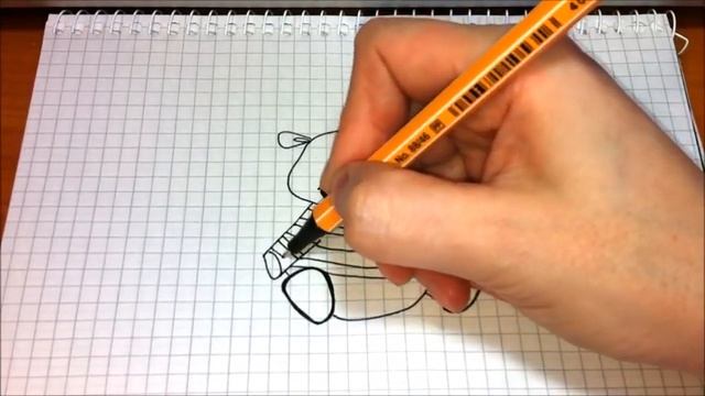 Простые рисунки #197 Бегемотик смотреть онлайн