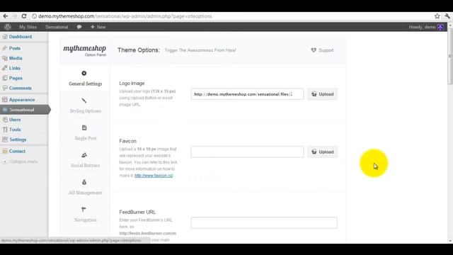 Sensational WordPress Theme - Logo Uploading Tutorial смотреть онлайн