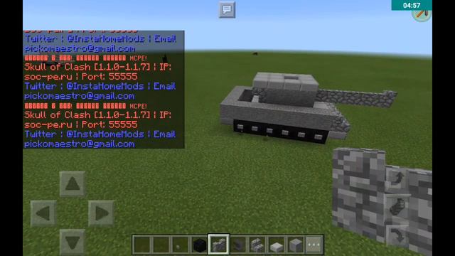 Как построить танк в майнкрафт смотреть онлайн