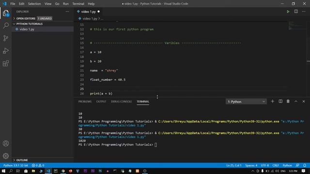 Python - Basics, Syntax, Variables, Strings, Comments, Number & More - In Hindi | #1 смотреть онлайн