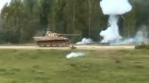 Танк Пантера на ходу в Кубинке