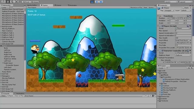 Creating 2D Games in Unity 4.5 #27 - Player Projectiles смотреть онлайн