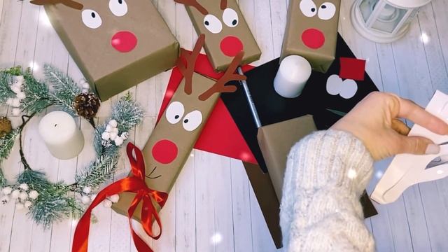 Новогодний декор. Украшаем подарок. Как завернуть подарок. Декор подарочной коробки смотреть онлайн