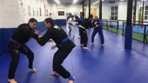 Тренировка по бразильскому джиу-джитсу.