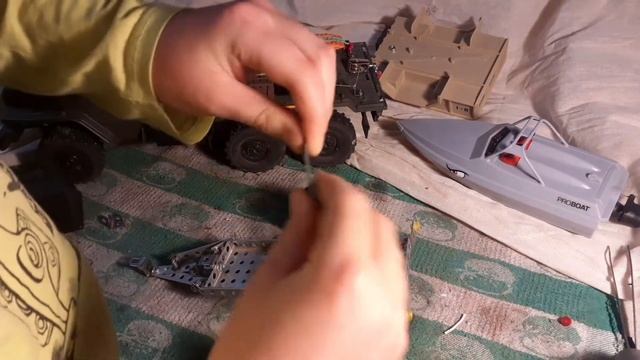 Rc WPL tuning. Прицеп для катера PROBOAT. смотреть онлайн