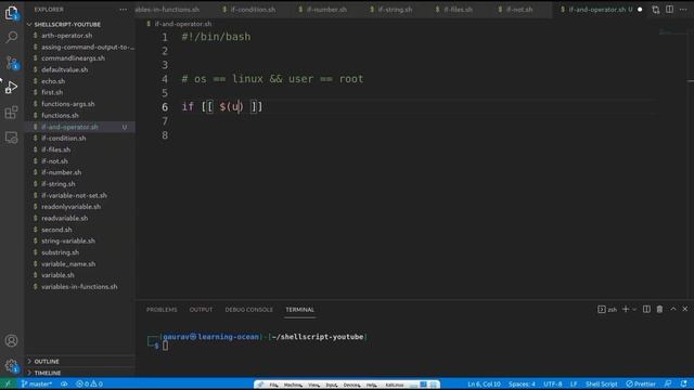 Shell Script tutorials - 31 - AND operator in Shellscript - && in shellscript смотреть онлайн