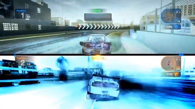 Blur Gameplay PC HD 2 Player Splitscreen : LA River Concrete Basin смотреть онлайн