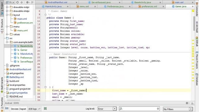 Android Mobile Development III - Lecture 14 - Gamer Preferences for Battleship смотреть онлайн
