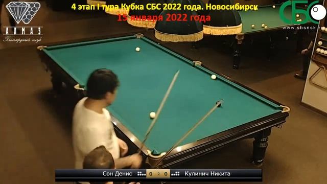 Кулинич-Сон.4 этап I тура Кубка СБС 2021 года. Новосибирск