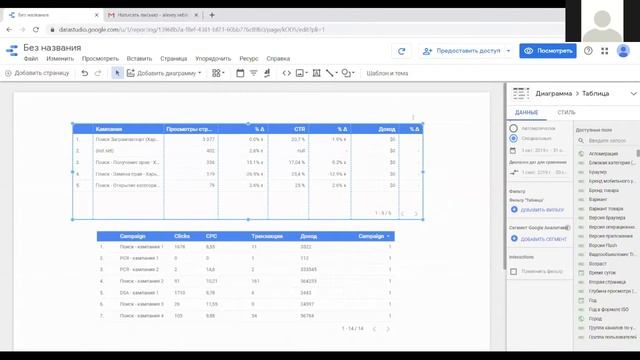 Вебинар: как быстро создать отчет в Google Data Studio смотреть онлайн
