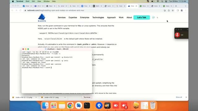 Node npm angular ionic install on macbook - Mr Duvi Tech смотреть онлайн