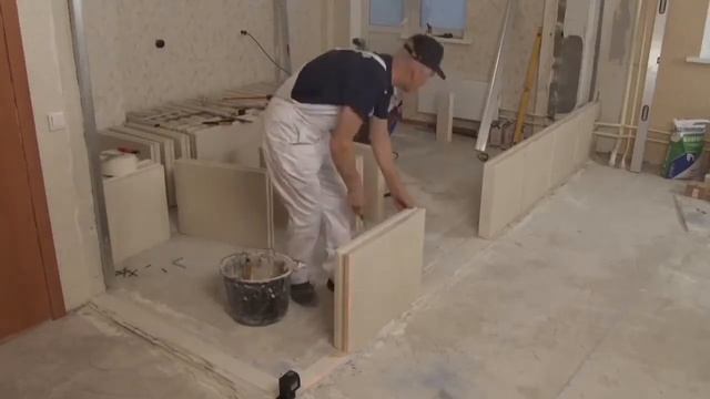 Как сделать перегородки из пазогребневых плит ПГП Гипсополимер в квартире - Доме Екатеринбург смотреть онлайн