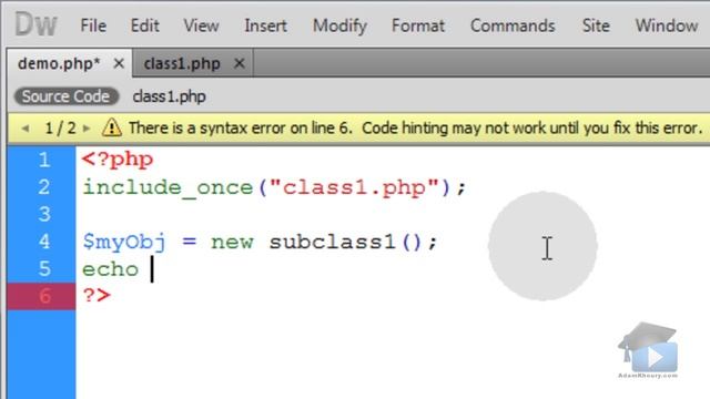 PHP Tutorial - get_parent_class() Class Object Oriented Programming OOP смотреть онлайн