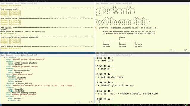 glusterfs on centos 8 with ansible смотреть онлайн