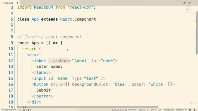 2.5 Class vs ClassName | Modern React with Redux [2019 Update] смотреть онлайн
