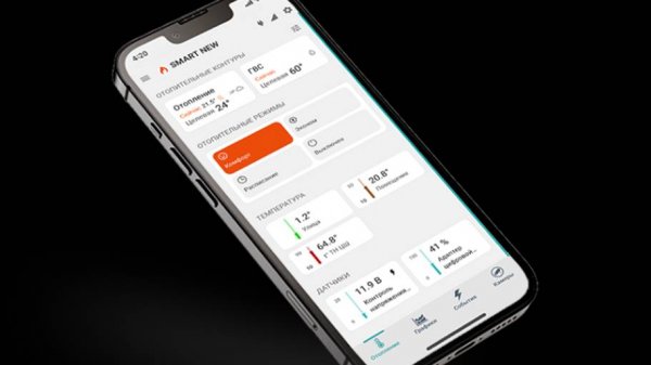 Приложение ZONT. Обзор отопительных контуров