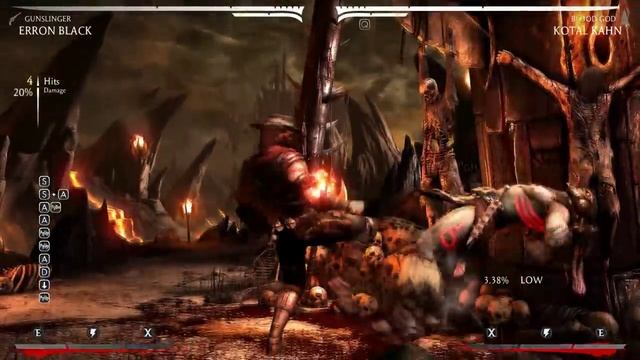 Эррон Блэк Gunslinger Combo 50% | Mortal Kombat X смотреть онлайн