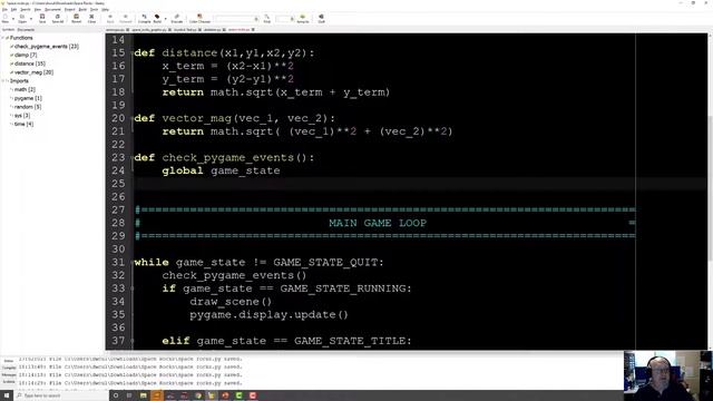Making an Asteroids Style Game in Python and Pygame Part 1 смотреть онлайн