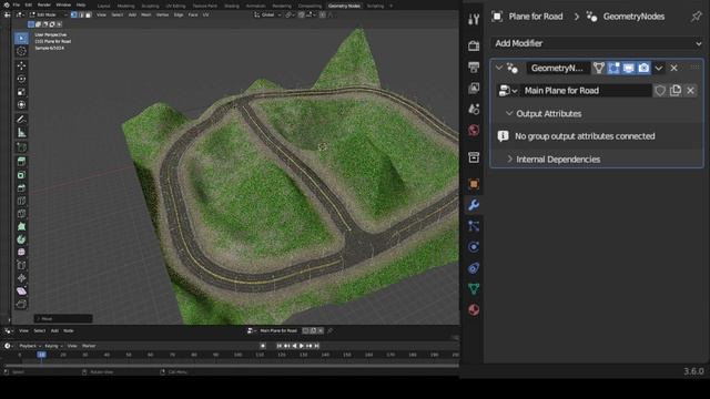 Mountain Road Generator - Curve Paths (Blender - Geometry Nodes) смотреть онлайн