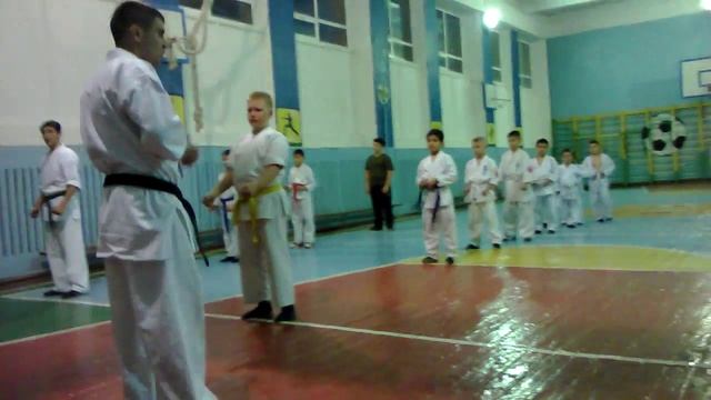 Клуб каратэ шинкиокушинкай "ХИССАЦУ", Темиртау. Тренировка.04 смотреть онлайн