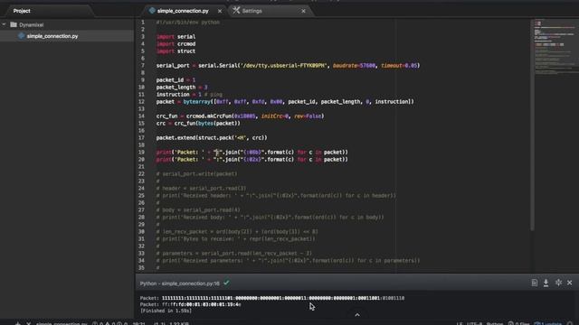 Interfacing to Dynamixel with Python смотреть онлайн
