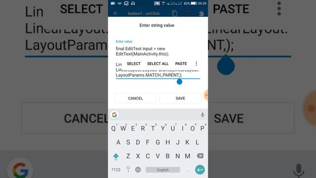 Edittext field in Dialog Box in Sketchware Android Project смотреть онлайн
