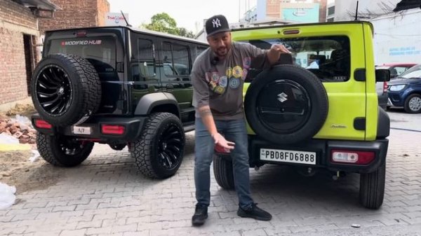 Modified jimny vs normal Jimny || India first modified Jimny || modified hub