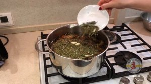 Вареный Рак с яблоками