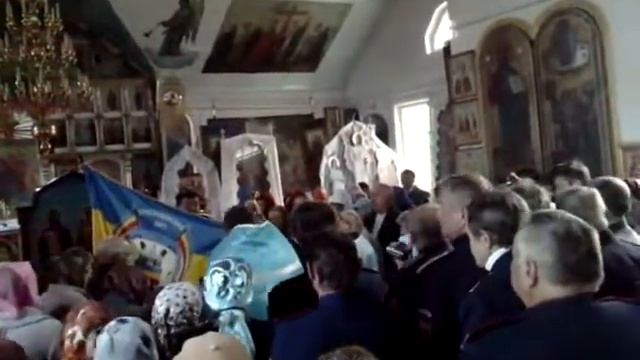 Покрова Богородицы ,освящение знамени казаков. смотреть онлайн