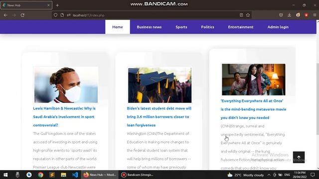 Bootstrap responsive design for News website. смотреть онлайн