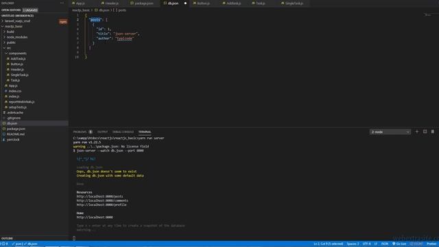 Bài 17 : Json-server | Reactjs cơ bản смотреть онлайн