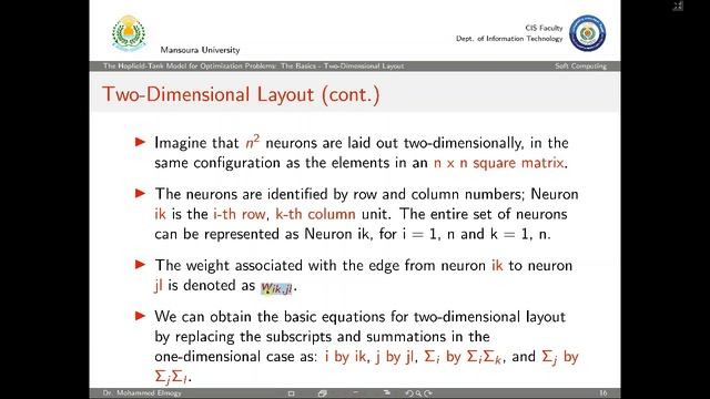 Soft Computing: Lecture 08 (Neural Networks: Hopfield-Tank and Kohonen Models) смотреть онлайн