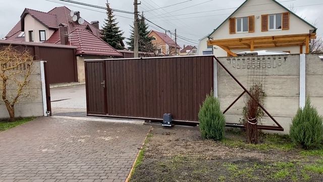 Откатные Ворота c калиткой смотреть онлайн