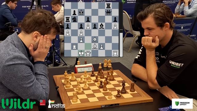 Magnus Carlsen's Best Game From The World Rapid 2023 | Fedoseev Vs Carlsen