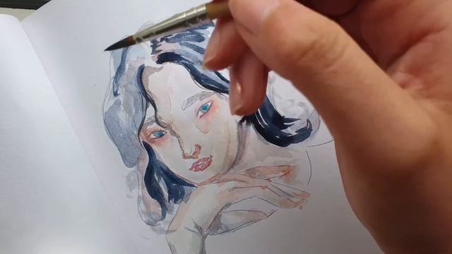 Watercolour real-time “Androgynous” смотреть онлайн