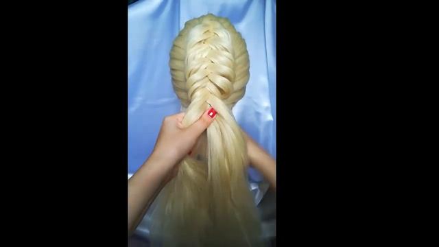 Как заплести косу рыбий хвост обратный смотреть онлайн