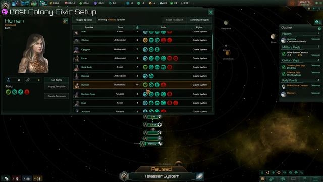 Stellaris Mod : Origins Civics - Lost Colony Civic Setup смотреть онлайн